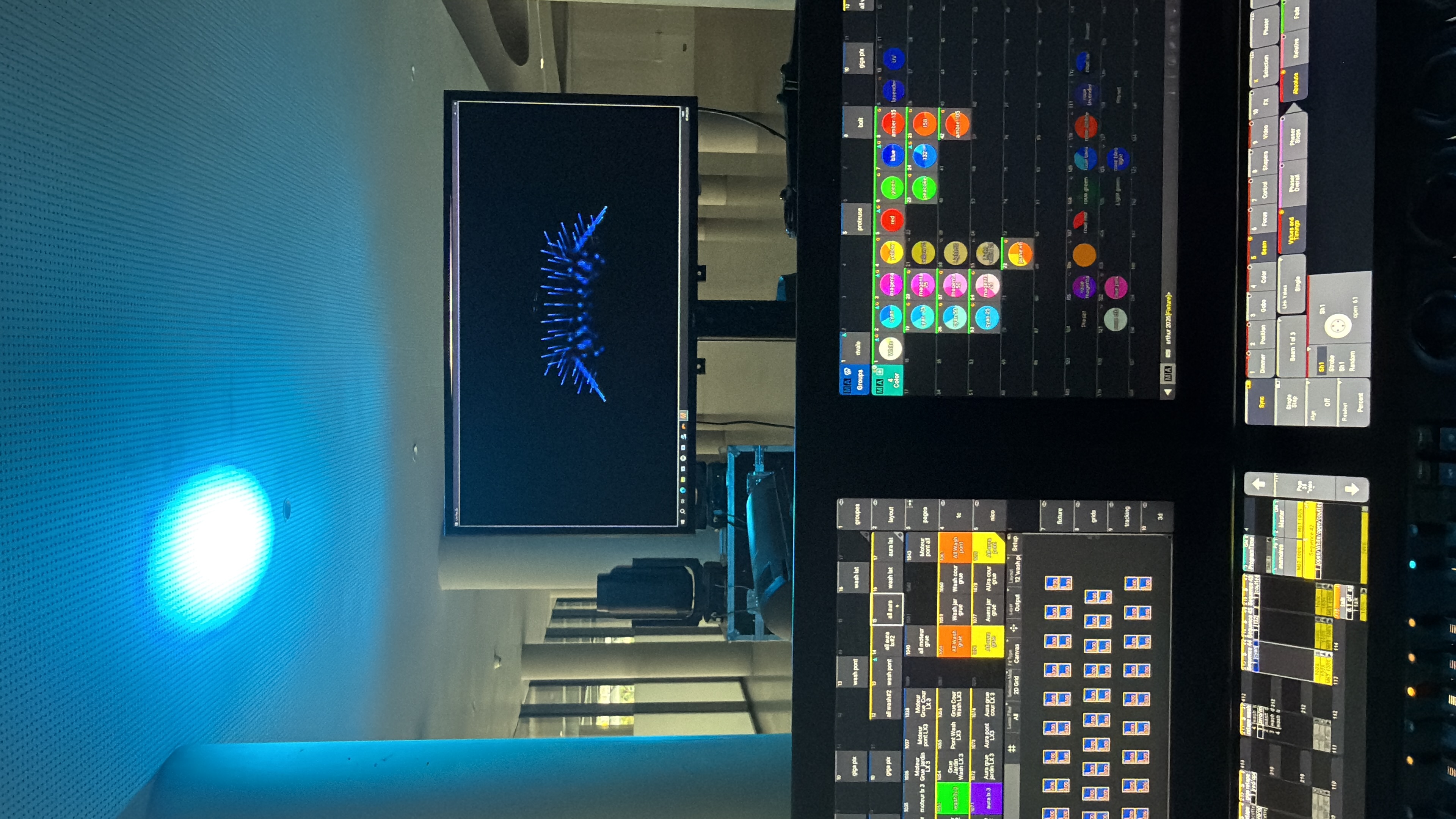 Encodage du projet lumière sur console